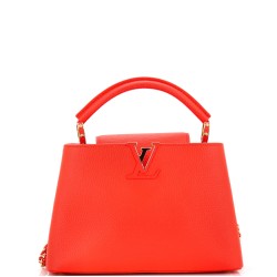 Braided Chain Capucines Bag Taurillion Leather BB