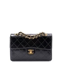 Vintage Classic Single Flap Bag Quilted Patent Small