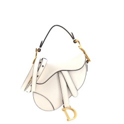 Saddle Handbag with Strap Leather Micro