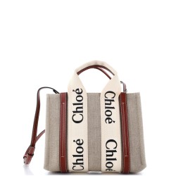 Woody Convertible Tote Canvas with Leather Small