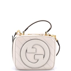Blondie NM Top Handle Shoulder Bag Diagonal Quilted Leather
