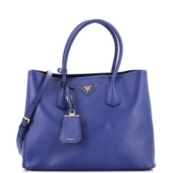 Cuir Double Tote Saffiano Leather Large