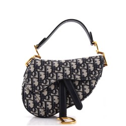 Saddle Handbag Oblique Canvas Mini