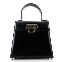 Gancini Convertible Top Handle Bag Leather Mini