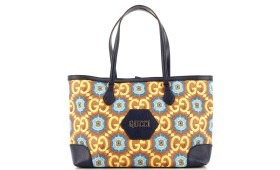 100 Ophidia Shopping Tote Limited Edition Coated Canvas Medium
