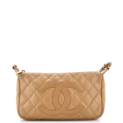 Timeless CC Chain Shoulder Bag Quilted Caviar Small