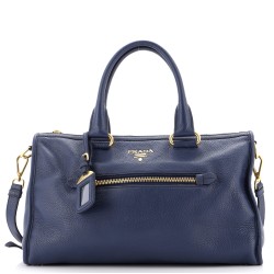 Front Zip Convertible Satchel Vitello Phenix Medium