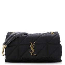 Jamie Flap Bag Quilted Satin Medium
