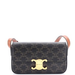 Triomphe East-West Shoulder Bag Triomphe Coated Canvas