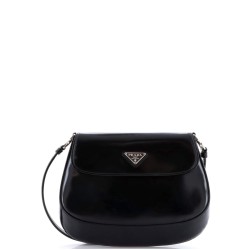 Cleo Flap Shoulder Bag Spazzolato Leather Small