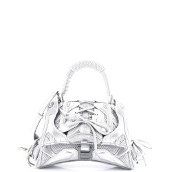 SneakerHead Top Handle Bag Mesh and Faux Leather Small