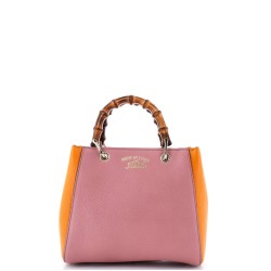 Bamboo Shopper Tote Leather Mini