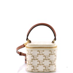 Top Handle Square Vanity Case Triomphe Coated Canvas Mini