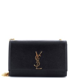 Classic Monogram Crossbody Bag Grainy Leather Medium