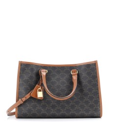 Horizontal Cabas Tote Triomphe Coated Canvas Mini