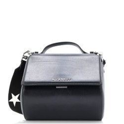 Logo Strap Pandora Box Bag Leather Mini