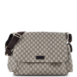 Diaper Bag GG Coated Canvas