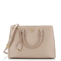 Galleria Double Zip Tote Saffiano Leather Medium