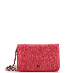 Wallet on Chain Camellia Goatskin
