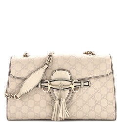 Emily Chain Flap Bag Guccissima Leather Medium