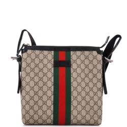 Web Messenger Bag GG Coated Canvas Medium