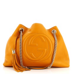Soho Chain Strap Shoulder Bag Leather Medium