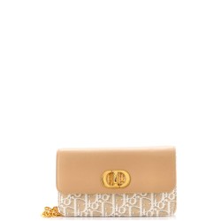 Miss Caro Pouch with Chain Oblique Canvas and Leather