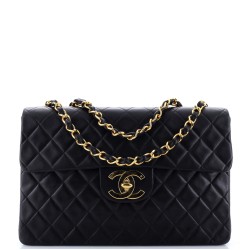 Vintage Classic Single Flap Bag Quilted Lambskin Maxi