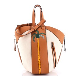 Ken Price Hammock Bag Printed Leather and Canvas Medium