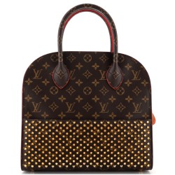 x Christian Louboutin Shopping Bag Calf Hair and Monogram Canvas