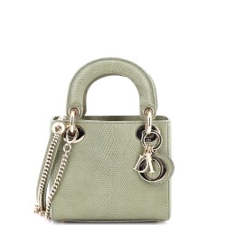 Lady Dior Chain Bag Lizard Mini