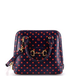 Horsebit 1955 Top Handle Bag Printed Leather Small