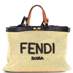 Peekaboo X-Tote Raffia Medium
