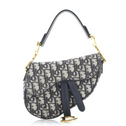 Saddle Handbag Oblique Canvas Mini