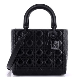 Lady Dior Bag Cannage Quilt Gradient Patent Medium