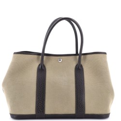 Garden Party Tote Toile and Leather 36