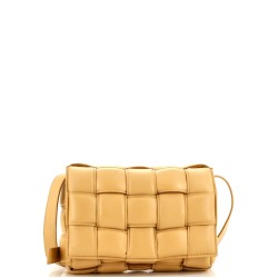 Cassette Crossbody Bag Padded Maxi Intrecciato Leather Small