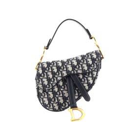 Saddle Handbag Oblique Canvas Mini