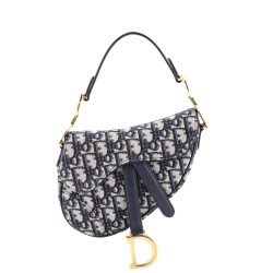 Saddle Handbag Oblique Canvas Mini