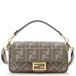 Baguette NM Bag Zucca Embroidered Canvas Medium