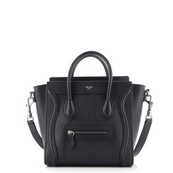 Luggage Bag Grainy Leather Nano