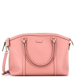 Britt Convertible Dome Satchel Microguccissima Leather Medium