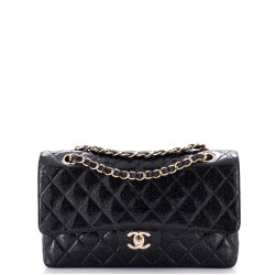 Vintage Classic Double Flap Bag Quilted Glitter Patent Medium