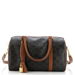 Boston Bag Triomphe Coated Canvas Medium