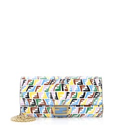 x Sarah Coleman Baguette Continental Wallet on Chain Fish-Eye FF Embossed Leather