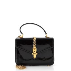 Sylvie 1969 Top Handle Bag Patent Mini