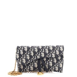 Saddle Chain Wallet Oblique Canvas