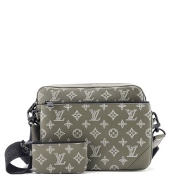 Trio Messenger Bag Monogram Shadow Leather