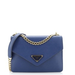 Envelope Flap Chain Shoulder bag Saffiano Leather Small