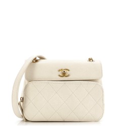 Business Affinity Flap Messenger Bag Caviar